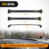 Nilight Roof Rack Cross Bars Compatible with Honda CR-V 2012 13 14 15 2016 with Factory Side Rails, Adjustable Aluminum Less Wind Noise Car Crossbars for Cargo Carrier Luggage Box Kayak Tent Snowboard, view 3