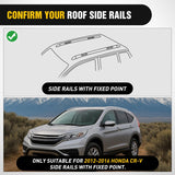 Nilight Roof Rack Cross Bars Compatible with Honda CR-V 2012 13 14 15 2016 with Factory Side Rails, Adjustable Aluminum Less Wind Noise Car Crossbars for Cargo Carrier Luggage Box Kayak Tent Snowboard, view 4