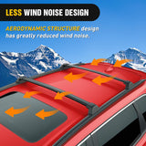 Nilight Roof Rack Cross Bars Compatible with Honda CR-V & Hybrid 2023 2024 2025 with Factory Side Rails,Adjustable Aluminum Less Wind Noise Car Crossbars for Cargo Carrier Luggage Kayak Tent Snowboard, view 6