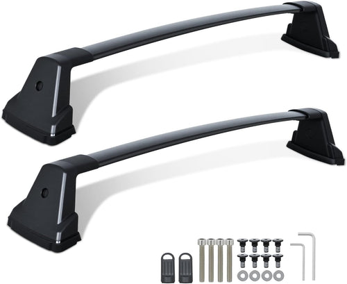 Nilight Roof Rack Cross Bars Compatible with Kia Soul 2020 2021 2022 with Factory Side Rails,220LBS Adjustable Aluminum Less Wind Noise Car Crossbars for Cargo Carrier Luggage Box Kayak Tent Snowboard