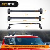 Nilight Roof Rack Cross Bars Compatible with Kia Soul 2020 2021 2022 with Factory Side Rails,220LBS Adjustable Aluminum Less Wind Noise Car Crossbars for Cargo Carrier Luggage Box Kayak Tent Snowboard, view 3