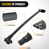 Nilight Roof Rack Cross Bars Compatible with Subaru Outback Wilderness 2022 2023 2024 with Side Rails, Adjustable Aluminum Less Wind Noise Car Crossbars for Cargo Carrier Luggage Kayak Tent Snowboard, view 2