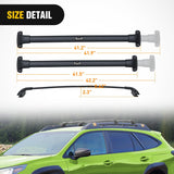 Nilight Roof Rack Cross Bars Compatible with Subaru Outback Wilderness 2022 2023 2024 with Side Rails, Adjustable Aluminum Less Wind Noise Car Crossbars for Cargo Carrier Luggage Kayak Tent Snowboard, view 3