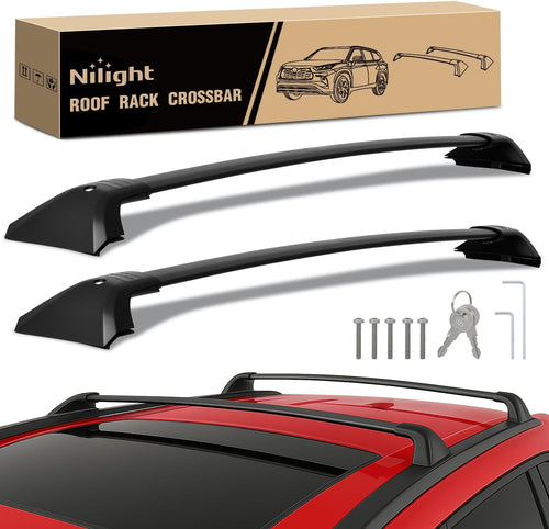 Nilight Roof Rack Cross Bars Compatible with Toyota Highlander 2020 21 22 23 24 2025 with Side Rails, Adjustable Aluminum Less Wind Noise Car Crossbars for Cargo Carrier Luggage Kayak Tent SnowboardX