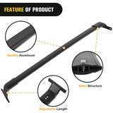 Nilight Roof Rack Cross Bars Fit for Jeep Grand Cherokee L 3-Row 2021-2026 | for Grand Cherokee WL 2-Row 2022-2026 Aluminum Rails Crossbars with Adjustable Length for Rooftop Cargo Tent Carrier Kayak, view 2