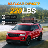 Nilight Roof Rack Cross Bars Fit for Ford Explorer 2016 2017 2018 2019 with Side Rails and Fixed Point, Adjustable Aluminum Car Crossbars for Cargo Carrier Luggage Bike Kayak Rooftop Tent Snowboard, view 5