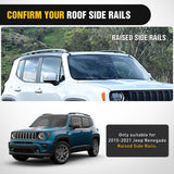 Nilight Roof Rack Cross Bars Fit for Jeep Renegade 2015 16 17 18 19 20 2021 with Factory Side Rails,Adjustable Aluminum Less Wind Noise Car Crossbars for Cargo Carrier Luggage Box Kayak Tent Snowboard, view 4