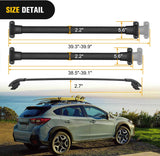 Nilight Roof Rack Cross Bars Fit for Subaru Crosstrek 2018-2023 & Impreza 2017 18 19 20 21 22 2023 Aluminum Rails Crossbars with Rubber Pad for Rooftop Cargo Carrier Kayak (Only Fit Raised Side Rails), view 3