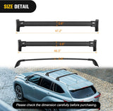 Nilight Roof Rack Cross Bars Fit for Toyota Highlander XLE Limited Platinum 2020 2021 2022 2023,Adjustable Aluminum car Crossbars with Rubber Pad for Cargo Carrier Luggage Bike Kayak Rooftop Snowboard, view 3