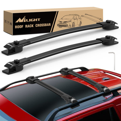 Nilight Roof Rack Cross Bars Fit for Toyota Sienna 2011 2012 2013 2014 2015 2016 2017 2018 2019 2020 with Side Rails