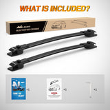 Nilight Roof Rack Cross Bars Fit for Toyota Sienna 2011 2012 2013 2014 2015 2016 2017 2018 2019 2020 with Side Rails, view 6