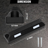 Nilight Rubber Parking Curbs 2 Pack - Heavy Duty 22 Inch Garage Wheel Stops Parking aid Block for Driveway & Parking Lot, Black, view 4