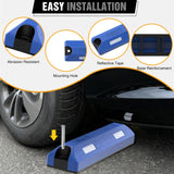 Nilight Rubber Parking Curbs 2 Pack - Heavy Duty 22 Inch Garage Wheel Stops Parking aid Block for Driveway & Parking Lot, Blue, view 3