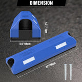 Nilight Rubber Parking Curbs 2 Pack - Heavy Duty 22 Inch Garage Wheel Stops Parking aid Block for Driveway & Parking Lot, Blue, view 4