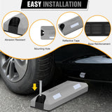 Nilight Rubber Parking Curbs 2 Pack - Heavy Duty 22 Inch Garage Wheel Stops Parking aid Block for Driveway & Parking Lot, Gray, view 3