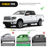Nilight Running Boards for Ford F-150 2004-2014 Extended Super Cab 6 Inch Side Step Nerf Bars Stainless Steel Black, view 5