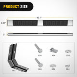 Nilight Running Boards for 1999 2000 2001 2002 2003 2004 2005 2006 2007 2008 2009 2010 2011 2012 2013 2014 2015 2016 Ford F-250 F-350 Crew Cab 4 Full Size Doors 6 Inch Bolt-on Step Nerf Bars Silver, view 2