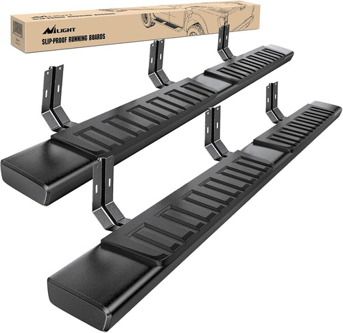 Nilight Running Boards for 1999-2016 Ford F-250 F-350 F450 F550 Super Duty Crew Cab 4 Full Size Doors 6 Inch Side Step Nerf Bars Black