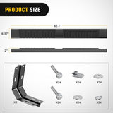 Nilight Running Boards for 1999-2016 Ford F-250 F-350 F450 F550 Super Duty Crew Cab 4 Full Size Doors 6 Inch Side Step Nerf Bars Black, view 2