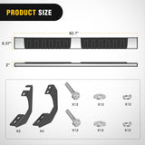 Nilight Running Boards for 2005-2023 Toyota Tacoma Double Cab 4 Full Size Doors 6 Inch Stainless Steel Bolt-on Side Step Nerf Bars, view 2