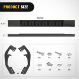 Nilight Running Boards for 2007-2018 Chevrolet Silverado GMC Sierra 1500HD 2007-2019 Chevy Silverado GMC Sierra 2500HD 3500HD Regular Standard Single Cab 6 Inch Side Step Nerf Bars Black, view 2
