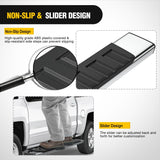 Nilight Running Boards for 2007-2021 Toyota Tundra Double Cab 2 Full-Size Door & 2 Half-Size Door 6 Inch Side Step Nerf Bars Stainless Steel Black, view 5