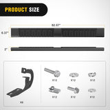 Nilight Running Boards for 2009-2014 Ford F-150 Super Crew Cab 4 Full Size Doors 6 Inch Side Step Nerf Bars Black, view 2