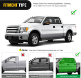 Nilight Running Boards for 2009-2014 Ford F-150 Super Crew Cab 4 Full Size Doors 6 Inch Side Step Nerf Bars Black, view 3