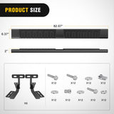 Nilight Running Boards for 2009-2018 Dodge Ram 1500 Crew Cab 2010-2024 Ram 2500 3500 4 Full Size Doors 6 Inch Side Step Nerf Bars Black, view 2