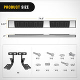 Nilight Running Boards for 2009-2018 Dodge Ram 1500 Quad Cab 2019-2024 ram 1500 Classic Body Quad Cab 2010-2024 Dodge ram 2500 3500 6 Inch Side Step Nerf Bars Stainless Stee, view 2