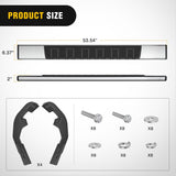 Nilight Running Boards for 2019-2026 Chevy Silverado GMC Sierra 1500 2500 3500 Regular Standard Single Cab 6 Inch Side Step Nerf Bars Stainless Steel, view 2