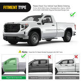 Nilight Running Boards for 2019-2026 Chevy Silverado GMC Sierra 1500 2500 3500 Regular Standard Single Cab 6 Inch Side Step Nerf Bars Stainless Steel, view 3