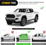 Nilight Running Boards for Toyota Tacoma 2005-2023 Double Cab | for 2 Full-Size Door & 2 Half-Size Door 6 Inch Side Step Nerf Bars Stainless Steel Black, view 5