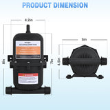 Nilight RV Accumulator Tank, 0.75L Max 125PSI Pre-Pressurized Water Accumulator Tank Control Inner Bladder with 1/2 MNPT Port Fitting Use with RV Water Pump Tank System for RV Boat Travel Trailer Home, view 3