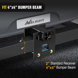 Nilight RV Bumper Hitch Receiver Fits 4in x 4in Square RV Rear Bumpers, view 6
