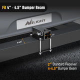 Nilight RV Bumper Hitch Receiver Fits 4-4.5 inches Bumper Beams, view 6