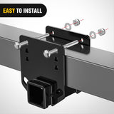 Nilight RV Bumper Hitch Receiver, Height Adjustable Trailer Hitch Adapter, 2 Inch Receiver for RV Bumper, Heavy Duty Steel RV Hitch for Cargo Carrier Bike Rack Trailer Towing Ball Mounts, view 6