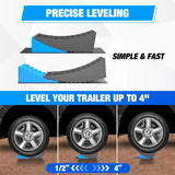 Nilight RV Leveler - 2 Pack Camper Leveling Blocks Ramp Support Dual Axles, Up to 35,000lbs, Fast RV Accessories Leveling System for Travel Trailer, Motorhome, view 5