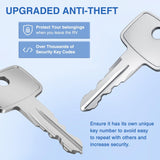 Nilight RV Door Lock Replacement with Paddle Deadbolt 100% Zinc Alloy Entry Locks Handle Latch 4 Keys Heavy Duty Enclosed Camping Locking Kit Fits RVs Campers Travel Trailers Horse Cargo Haulers, view 3