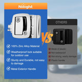 Nilight RV Door Lock Replacement with Paddle Deadbolt 100% Zinc Alloy Entry Locks Handle Latch 4 Keys Heavy Duty Enclosed Camping Locking Kit Fits RVs Campers Travel Trailers Horse Cargo Haulers, view 5