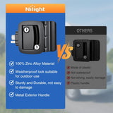 Nilight RV Door Lock Replacement with Paddle Deadbolt 100% Zinc Alloy Entry Locks Handle Latch 4 Keys Heavy Duty Enclosed Camping Locking Kit Fits RVs Campers Travel Trailers Horse Cargo Haulers, view 5