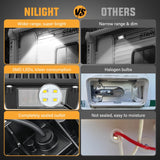 Nilight RV Exterior Light 13 Inch White Beam Porch Lights Black Aluminum, view 4