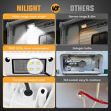 Nilight RV Exterior Light 2PCS 5 Inch White Beam Porch Lights White Aluminum, view 4