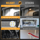 Nilight RV Exterior Light 2PCS 9 Inch White Beam Porch Lights Black Aluminum, view 4
