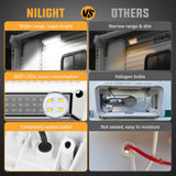 Nilight RV Exterior Light 2PCS 9 Inch White Beam Porch Lights White Aluminum, view 4