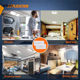 Nilight RV Interior Ceiling White LED Lights (Pair), view 6