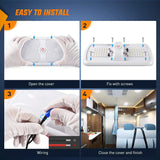 Nilight RV Interior Ceiling White LED Lights 5Pcs, view 6