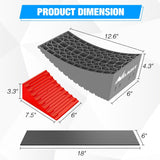Nilight RV Leveler - 2 Pack Camper Leveling Blocks Ramp Support Dual Axles, Up to 35,000lbs, Fast RV Accessories Leveling System for Travel Trailer, Motorhome - Red, view 2