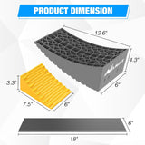 Nilight RV Leveler - 2 Pack Camper Leveling Blocks Ramp Support Dual Axles, Up to 35,000lbs, Fast RV Accessories Leveling System for Travel Trailer, Motorhome - Yellow, view 2