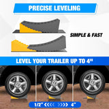 Nilight RV Leveler - 2 Pack Camper Leveling Blocks Ramp Support Dual Axles, Up to 35,000lbs, Fast RV Accessories Leveling System for Travel Trailer, Motorhome - Yellow, view 4